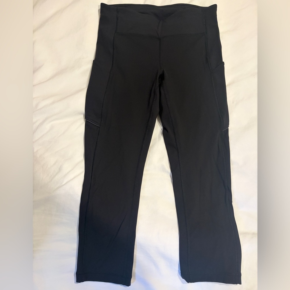 Lululemon Athletica Black Pace Rival Running Leggings Size 6